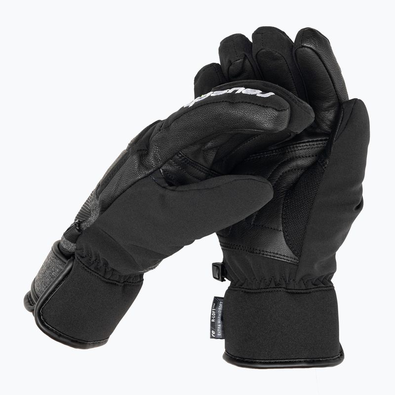 Ски ръкавица Reusch Storm R-Tex Xt черна/черна меланж/неоново зелено
