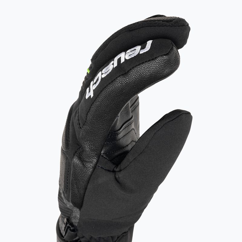 Ски ръкавица Reusch Storm R-Tex Xt черна/черна меланж/неоново зелено 4