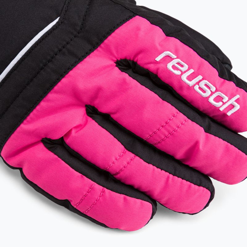 Детски ски ръкавици Reusch Alan черни/розови 60/61/115 4