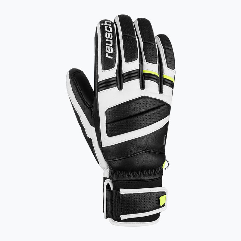 Скиорски ръкавици Reusch Master Pro black/white/safety yellow 3