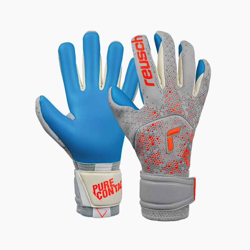 Reusch Pure Contact вратарски ръкавици Aqua 6026 сиви 5270400-6026-10 6