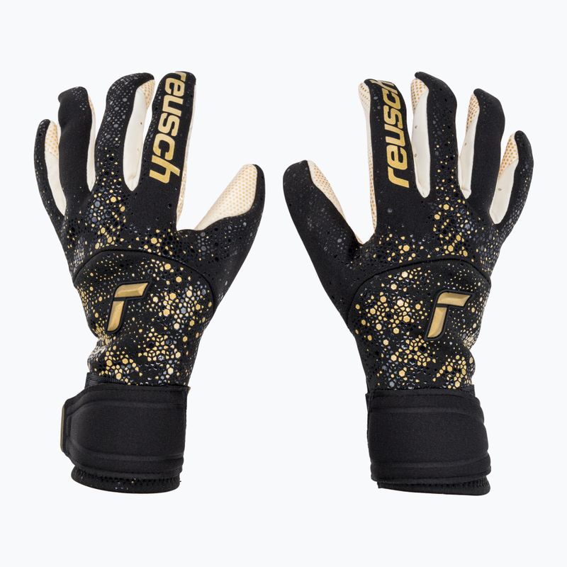 Вратарски ръкавици Reusch Pure Contact Gold X GluePrint черни/златни 52/70/075/7707/9