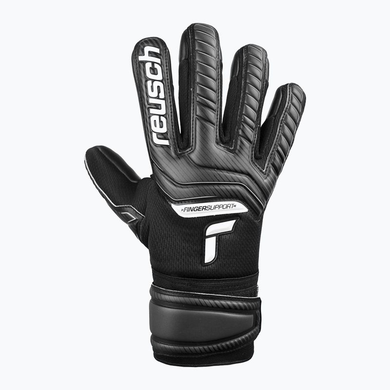 Детски вратарски ръкавици Reusch Attrakt Infinity Finger Support black 5272720 5