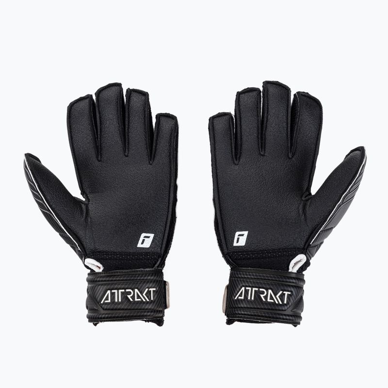 Reusch Attrakt Resist Finger Support Junior детски вратарски ръкавици черни 5272610 2