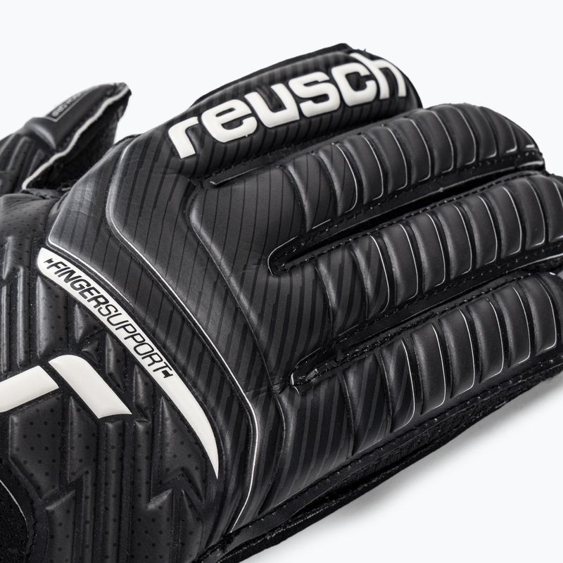 Reusch Attrakt Resist Finger Support Junior детски вратарски ръкавици черни 5272610 3