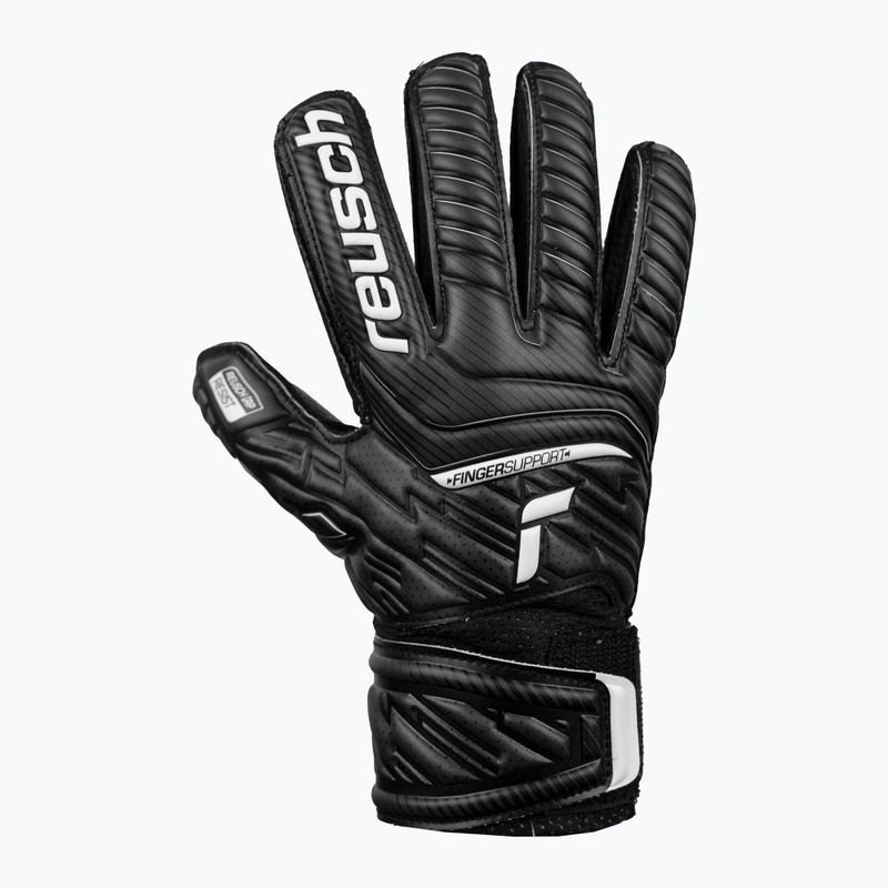 Reusch Attrakt Resist Finger Support Junior детски вратарски ръкавици черни 5272610 6