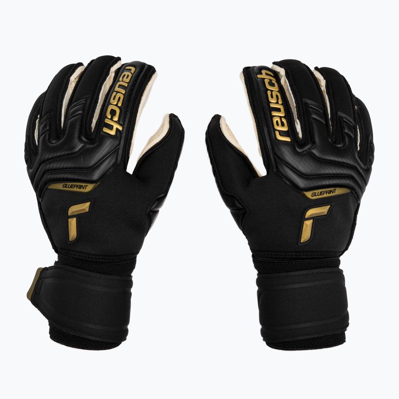 Reusch Attrakt Gold X GluePrint Ortho-Tec вратарски ръкавици черни 5270970