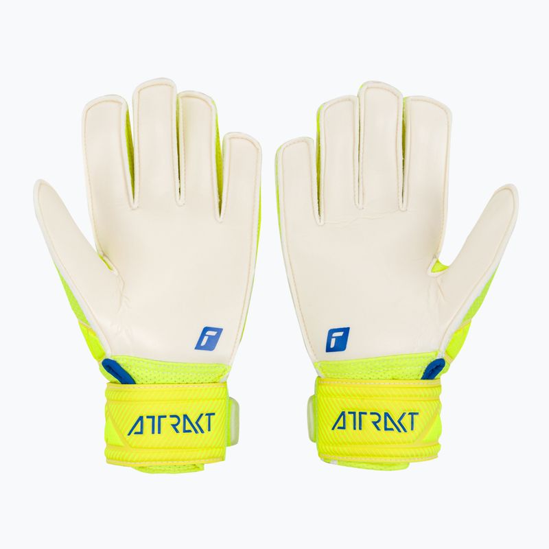 Детски вратарски ръкавици Reusch Attrakt Solid Junior жълти 5272515-2001 2