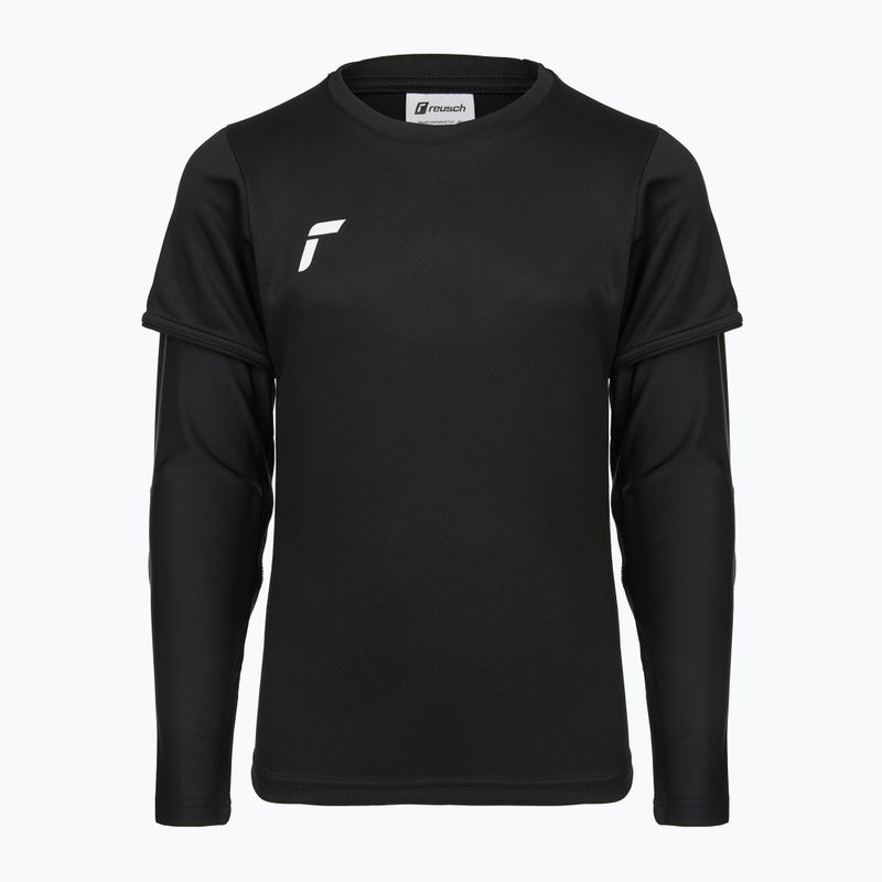 Детска вратарска тениска Reusch Goalkeeping Jersey Padded Junior black/silver