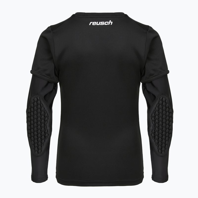 Детска вратарска тениска Reusch Goalkeeping Jersey Padded Junior black/silver 2