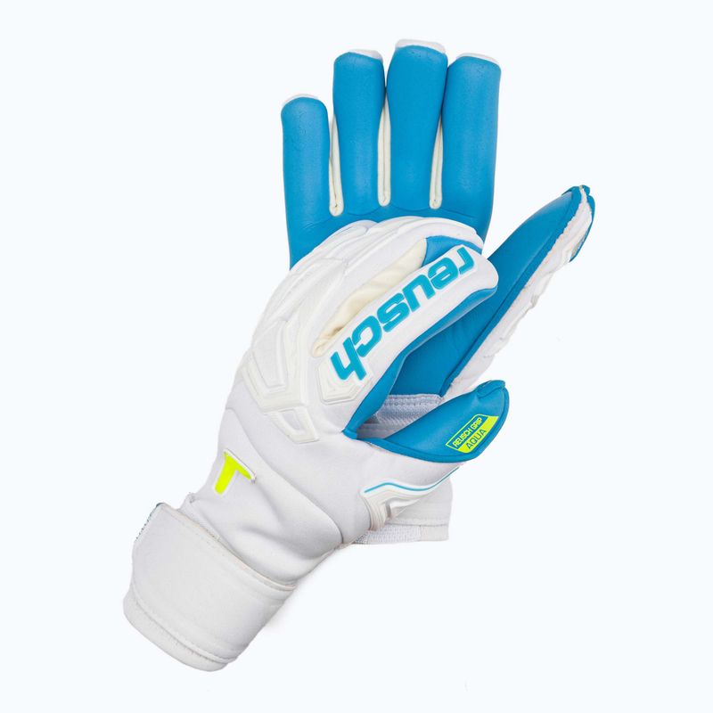 Reusch Attrakt Freegel Aqua Ветроустойчиви вратарски ръкавици бели 5270459 2