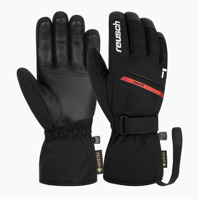 Ски ръкавици Reusch Morris GORE-TEX black/white/fire red 2