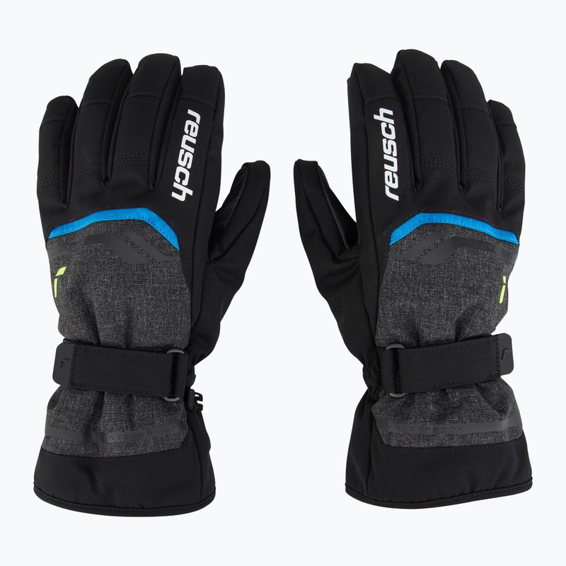 Ски ръкавици Reusch Primus R-Tex XT black melange/safety yellow/brilliant blue 2