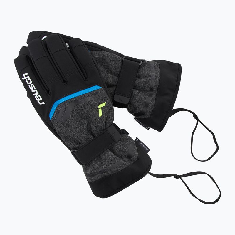 Ски ръкавици Reusch Primus R-Tex XT black melange/safety yellow/brilliant blue 6