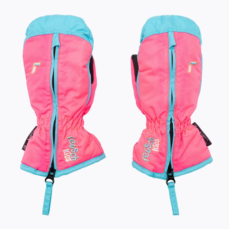 Reusch Ben Mitten детски ски ръкавици knockout pink/bachelor button 3
