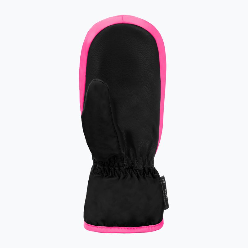 Детски скиорски ръкавици Reusch Ben Mitten black/ knockout pink 3