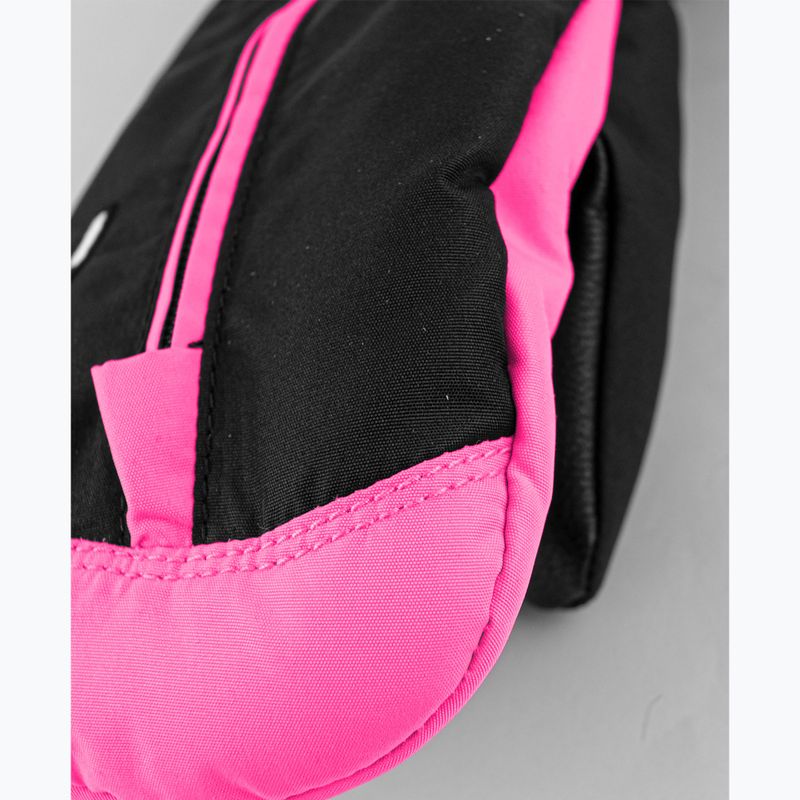 Детски скиорски ръкавици Reusch Ben Mitten black/ knockout pink 4