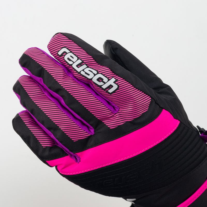 Детски ски ръкавици Reusch Duke R-Tex XT черно-розови 4