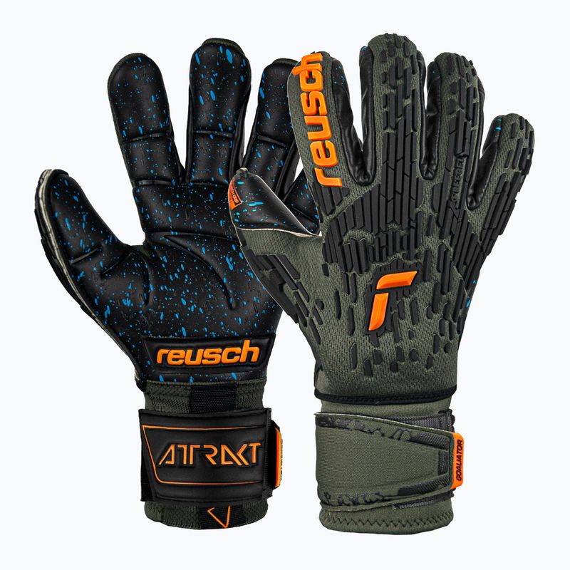 Reusch Attrakt Freegel Fusion Ortho-Tec Вратарски ръкавици зелени 5370090-5555 6