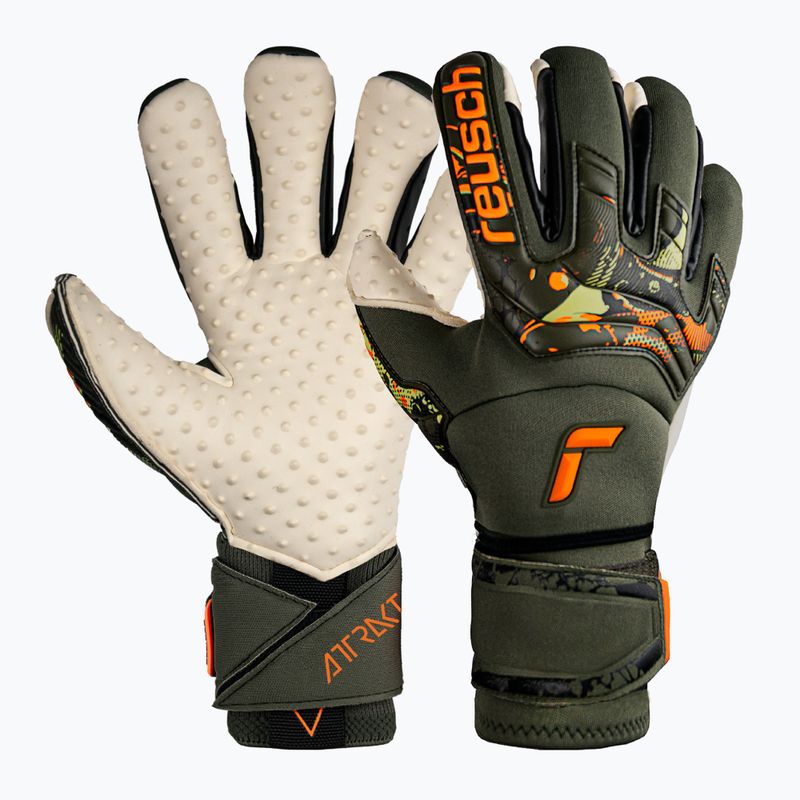 Reusch Attrakt Speedbump Ortho-Tec вратарски ръкавици зелени 5370078-5556 6