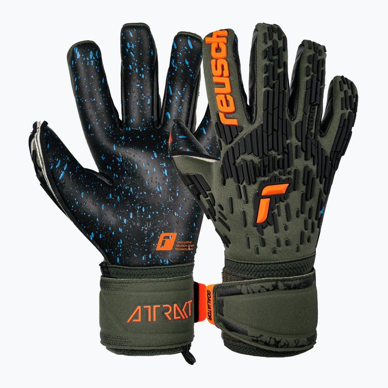 Reusch Attrakt Freegel Fusion Вратарски ръкавици зелени 5370095-5555 6