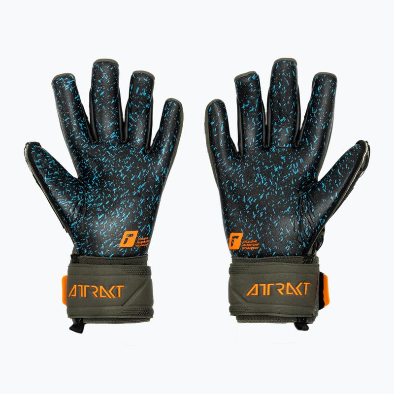 Reusch Attrakt Freegel Fusion Вратарски ръкавици зелени 5370095-5555 2