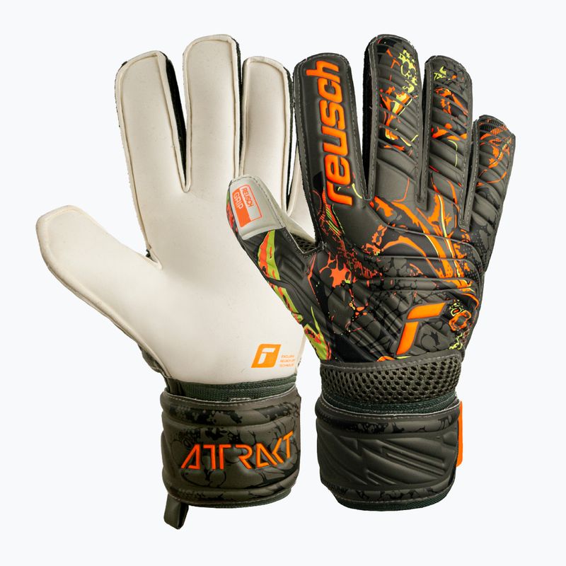 Reusch Attrakt Grip вратарски ръкавици зелени 5370018-5556 4