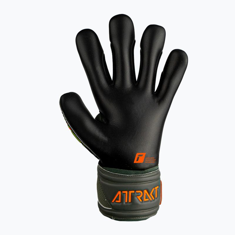 Reusch Attrakt Gold X Finger Support Младши вратарски ръкавици зелено-черни 5372050-5555 6
