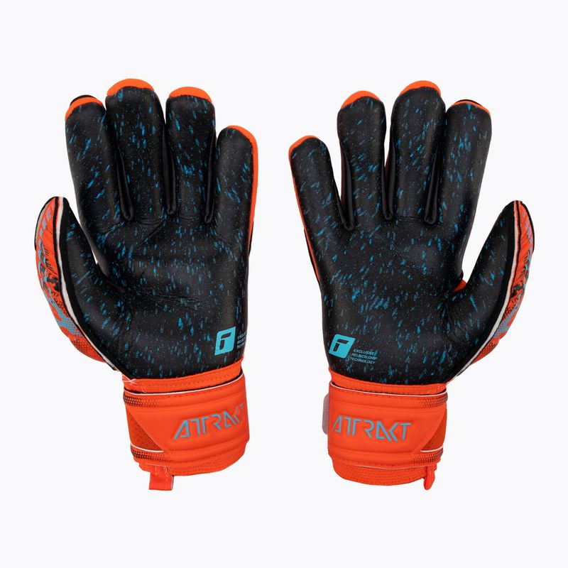 Reusch Attrakt Fusion Finger Support Guardian Junior детски вратарски ръкавици червени 5372940-3333 2