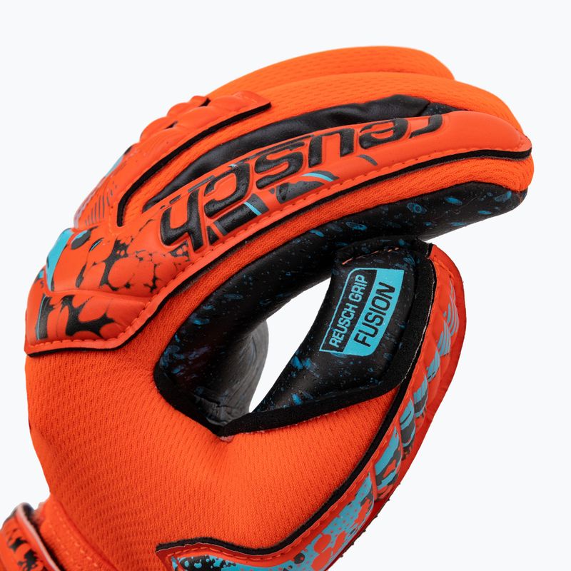 Reusch Attrakt Fusion Finger Support Guardian Junior детски вратарски ръкавици червени 5372940-3333 3