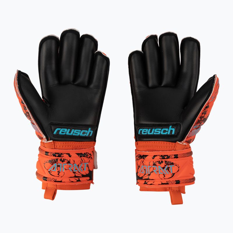 Детски вратарски ръкавици Reusch Attrakt Silver Roll Finger Junior Red 5372217-3333 2