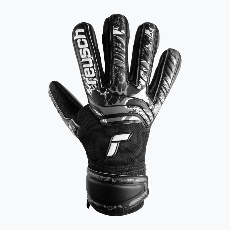 Reusch Attrakt Infinity Finger Support Junior детски вратарски ръкавици черни 5372720-7700 4