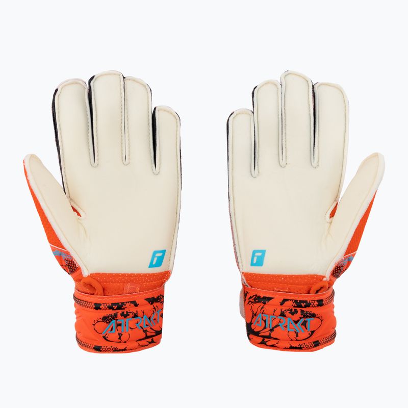 Детски вратарски ръкавици Reusch Attrakt Solid Junior червени 5372515-3334 2