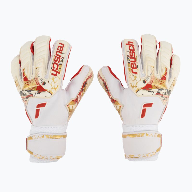 Вратарски ръкавици Reusch Attrakt Gold X GluePrint, бели 5370975-1011