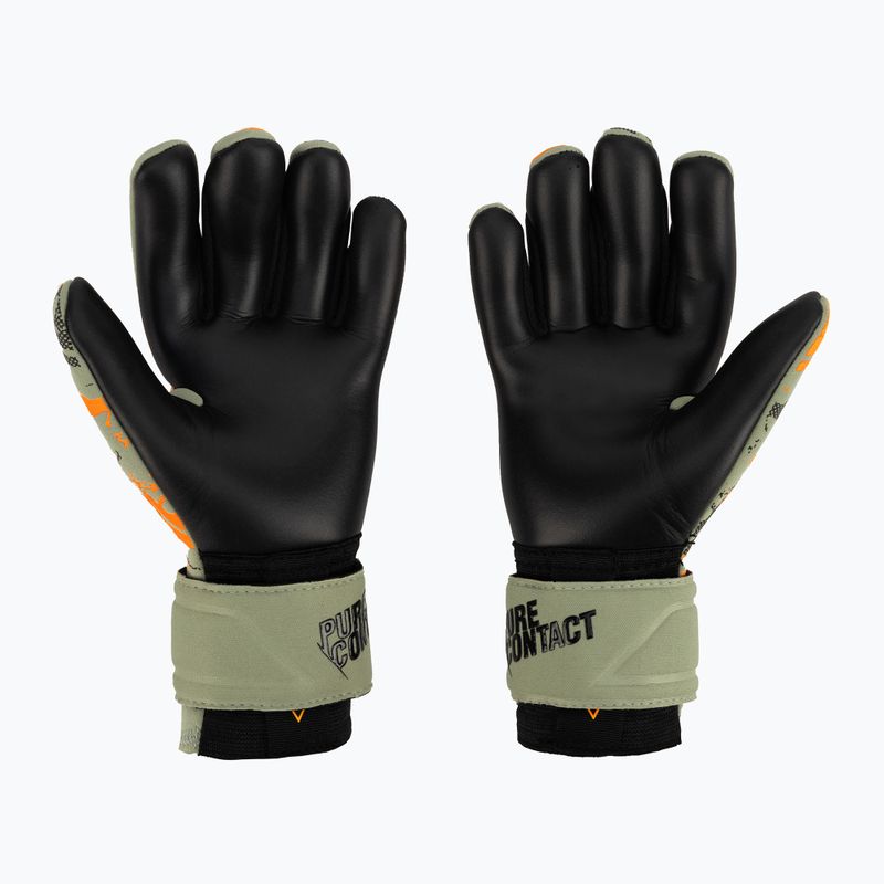 Детски вратарски ръкавици Reusch Pure Contact Gold Junior зелени 5372100-5444 2