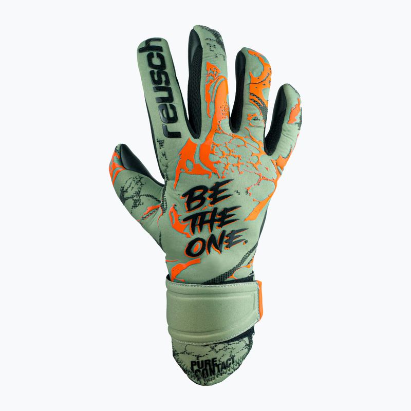 Детски вратарски ръкавици Reusch Pure Contact Gold Junior зелени 5372100-5444 5