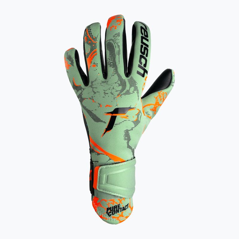 Детски вратарски ръкавици Reusch Pure Contact Gold Junior зелени 5372100-5444 6