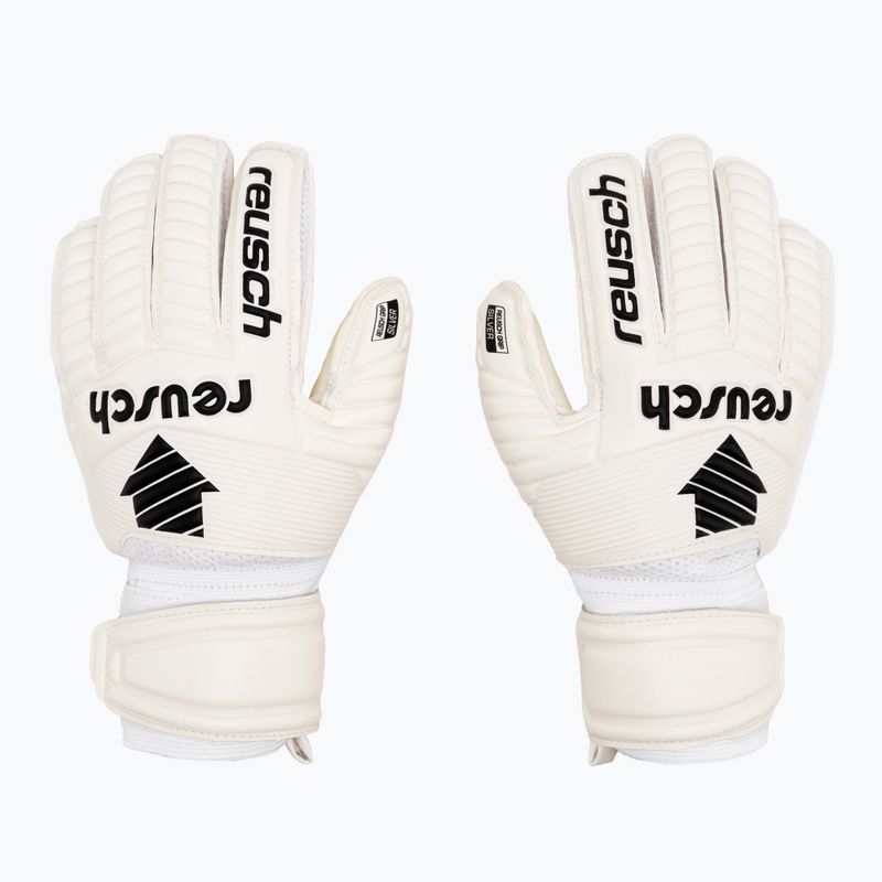 Детски вратарски ръкавици Reusch Legacy Arrow Silver Junior бели 5372204-1100