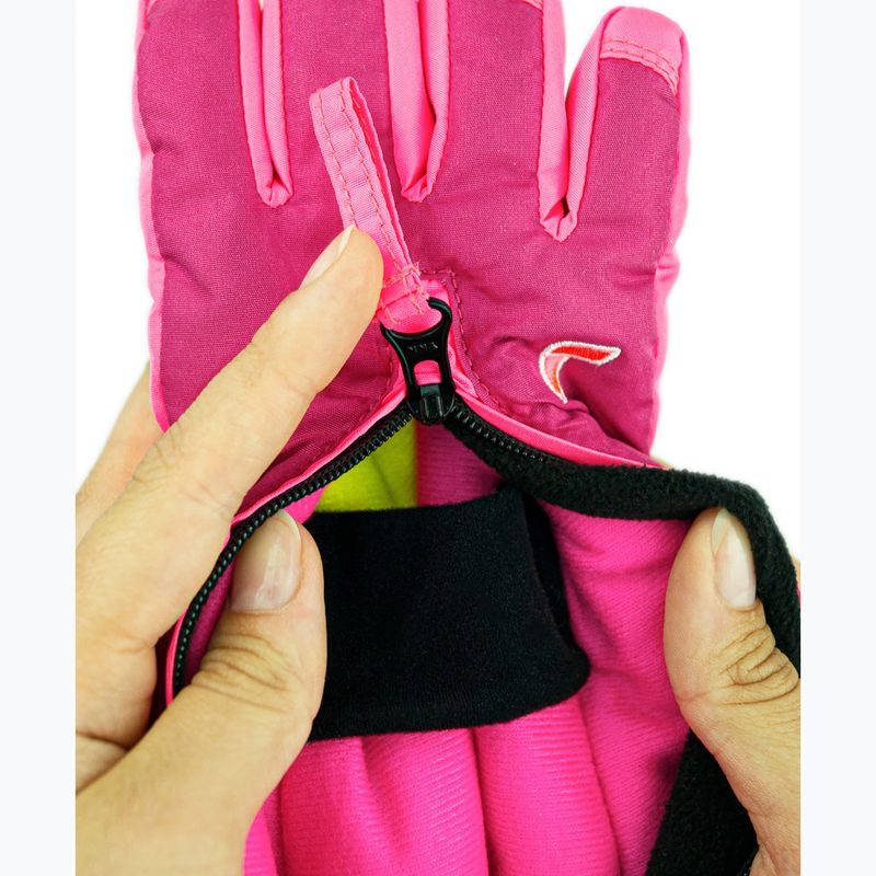 Детски скиорски ръкавици Reusch Tom fuchs purp/knockout pink 6