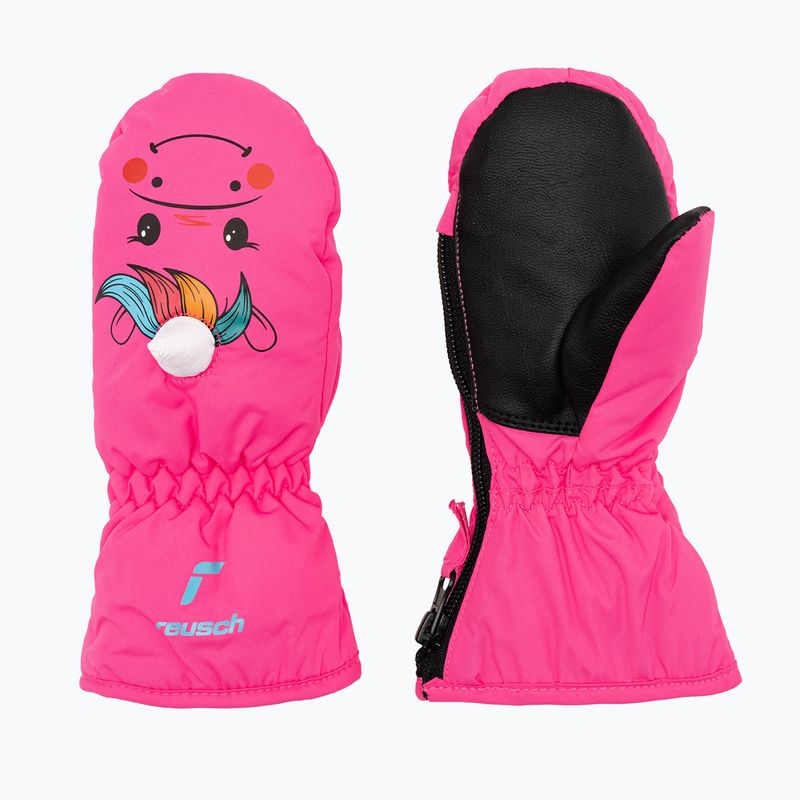 Детски ски ръкавици Reusch Sweety Mitten pink unicorn