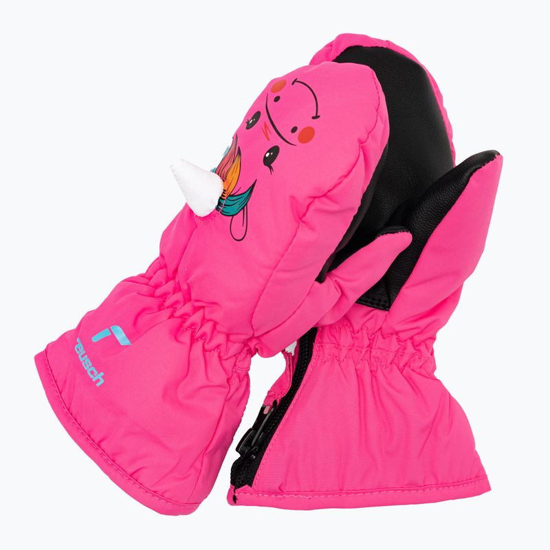 Детски ски ръкавици Reusch Sweety Mitten pink unicorn