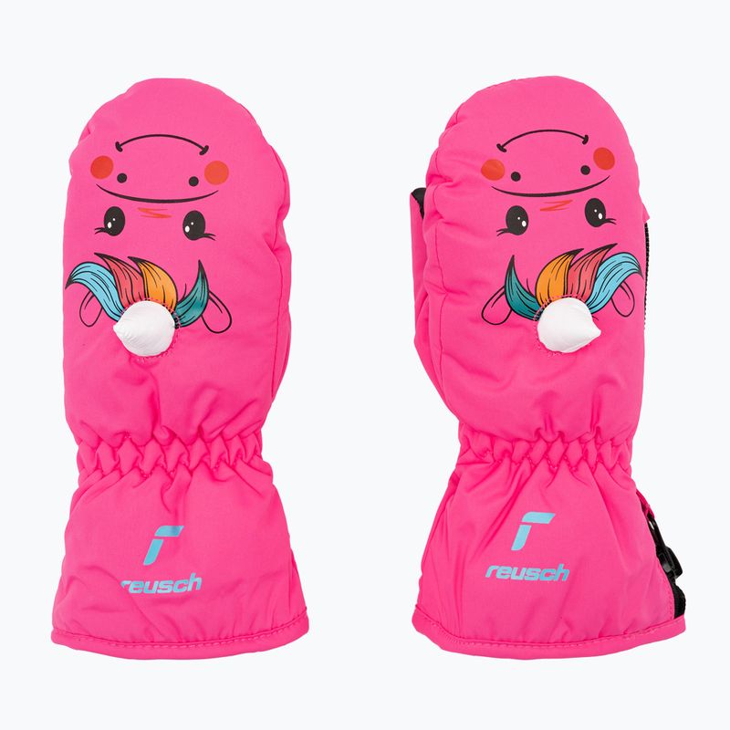 Детски ски ръкавици Reusch Sweety Mitten pink unicorn 3