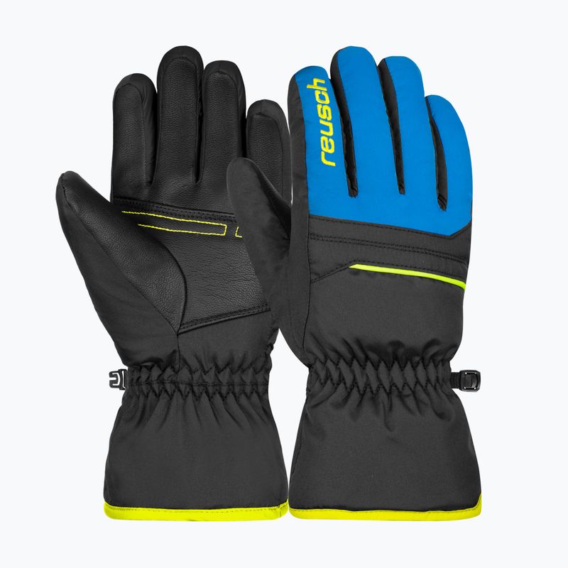 Детска ски ръкавица Reusch Alan black/brilliant blue/safety yellow 5