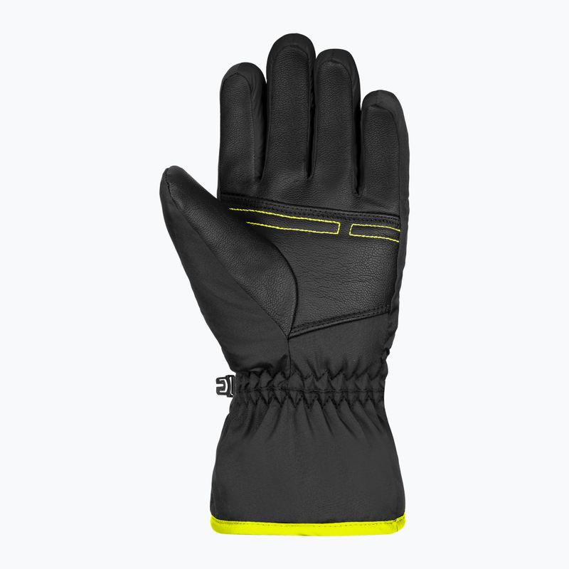 Детска ски ръкавица Reusch Alan black/brilliant blue/safety yellow 7