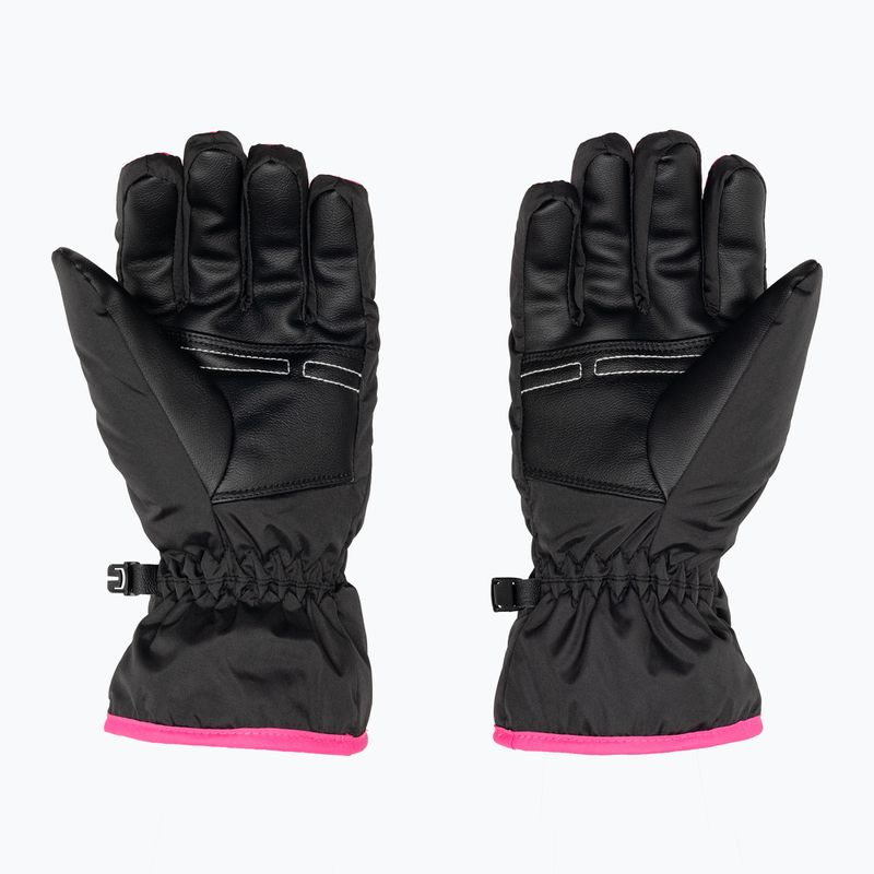Детски ски ръкавици Reusch Alan black/pink glo 2