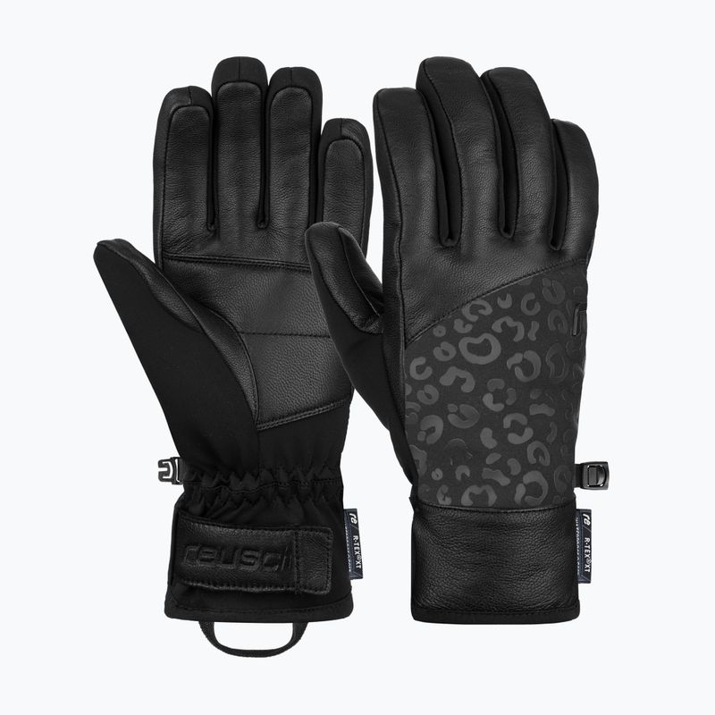 Дамски скиорски ръкавици Reusch Beatrix R-Tex XT black/black leopard 6