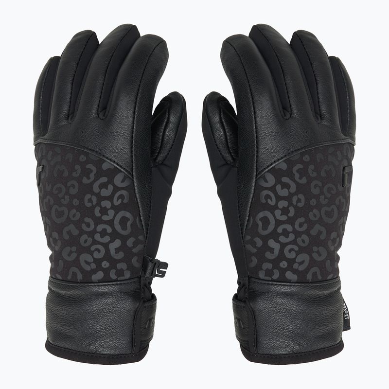 Дамски скиорски ръкавици Reusch Beatrix R-Tex XT black/black leopard 3