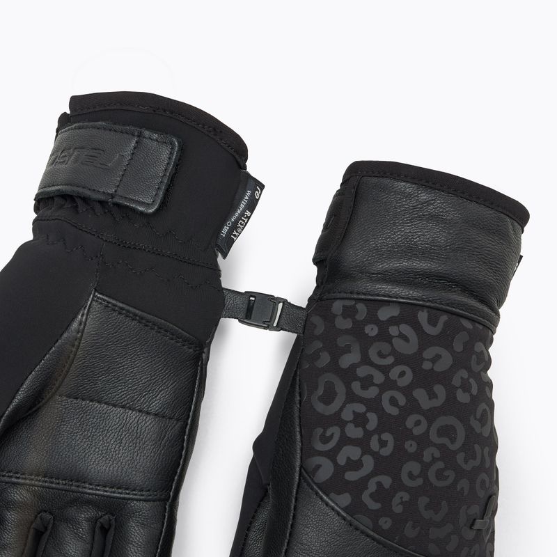 Дамски скиорски ръкавици Reusch Beatrix R-Tex XT black/black leopard 5