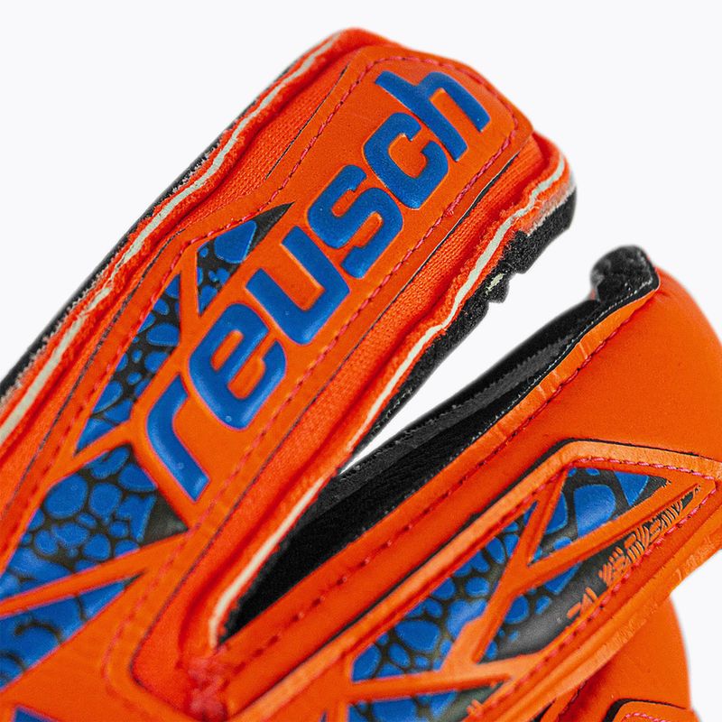 Reusch Attrakt Gold X Evolution GluePrint вратарски ръкавици hyper orng/elec blue/blck 8