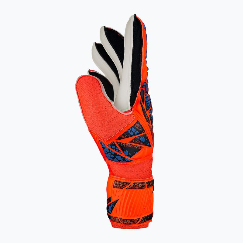 Детски вратарски ръкавици Reusch Attrakt Solid Junior hyper orng/elec blue 4